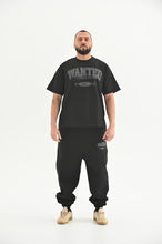 Load image into Gallery viewer, WANTED DOUBLE WAISTED SWEATPANTS - BLACK
