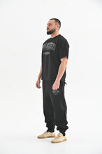 Load image into Gallery viewer, WANTED DOUBLE WAISTED SWEATPANTS - BLACK

