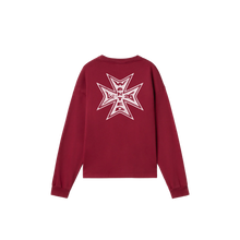 Load image into Gallery viewer, CROSS LONGSLEEVE - DARK RED

