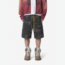 Load image into Gallery viewer, CARPENTER SHORTS -  CAMOUFLAGE DARK GREY
