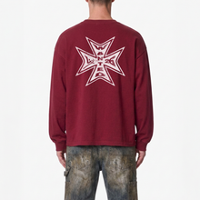 Load image into Gallery viewer, CROSS LONGSLEEVE - DARK RED
