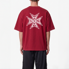 Load image into Gallery viewer, CROSS T-SHIRT - DARK RED
