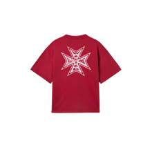 Load image into Gallery viewer, CROSS T-SHIRT - DARK RED
