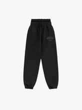 Load image into Gallery viewer, WANTED DOUBLE WAISTED SWEATPANTS - BLACK
